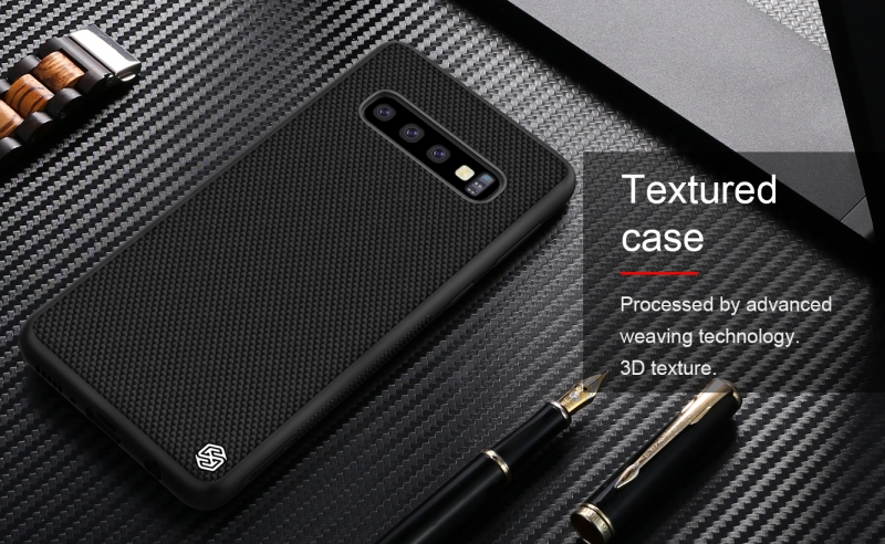 Ốp Lưng Samsung Galaxy S10 Dạng Vải Hiệu Nillkin TexTured được làm bằng chất liệu nhựa cao cấp dạng vải,họa tiết carô nhuyễn siêu sang chảnh.